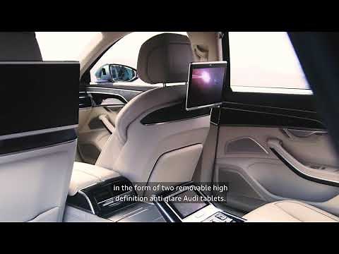 How to use the rear seat entertainment | Audi Explanatory Video
