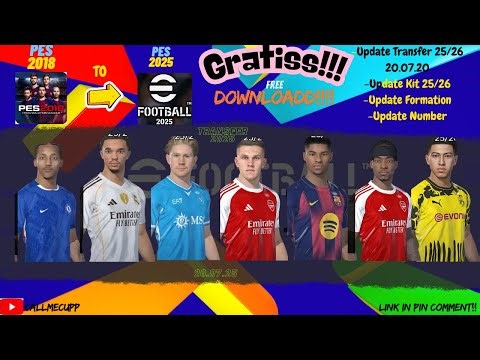 PES 2018 UPDATE TRANSFER 2026 20.07.25 , FREE DOWNLOAD