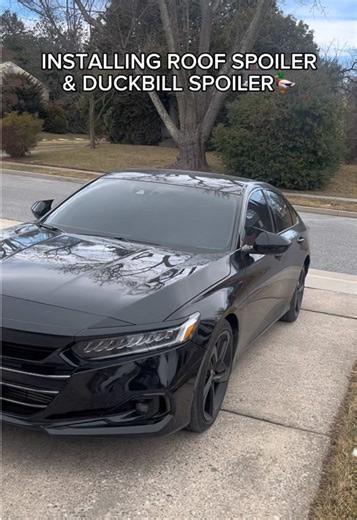Installing Roof and Duck Bill Spoilers on Honda Accord