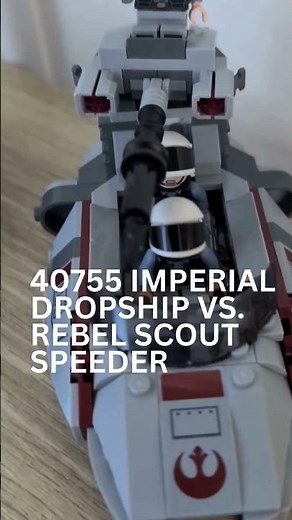 40755 Lego Star Wars Imperial Dropship vs Rebel Scout Speeder #lego #legostarwars #starwarslego