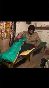 Night Snowstorm Survival | Abandoned Wooden House With Wolves Nearby #survival #camping #snow