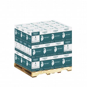 Elementree Sustainable White Printer Paper, 20 lb, 8.5 x 11, Half Pallet, 45 Cases (112,500 Sheets)