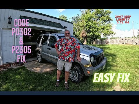2007 Jeep Liberty P0302 and P2305 codes - Check engine light - Lets fix it - DIY - How to for sure