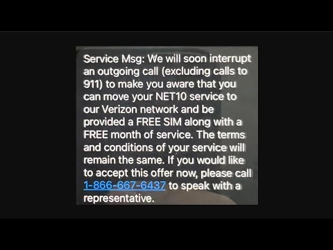 Verizon's Incentives to NET10 Customers to Switch is a FREE SIM Card & FREE Month of Service