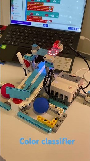 Color Classifier #elecfreaks #lego #microbit #techforkids #buildingblocks #colorsensor #planetx