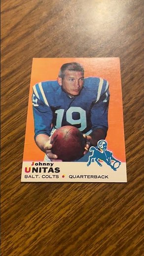 Card of the Day Topps 1969 Football Johnny Unitas