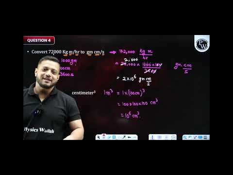 Unit conversion class 11 pw rajwant sir physics like subscribe recorded