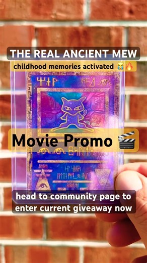 THE REAL ANCIENT MEW 😭 Childhood Memories Activated! Vintage Movie Promo #pokemon #pokemonchannel