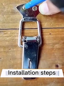 6 Pack Stainless Steel Spring Loaded Toggle Latch, Silver Catch Hasp Clamp Clip Lock with 304 Stainless Steel Screws for Cabinet, Wooden Case, Box, Chest (With locking hole, Small/6pcs) - Amazon.com