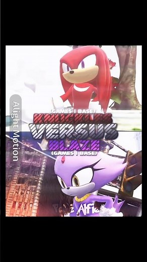 Knuckles vs Blaze | #sonicthehedgehog #vsedit #shorts