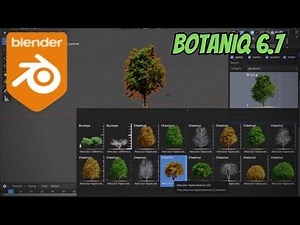 Botaniq 6.7 Tree Library Addon for Blender