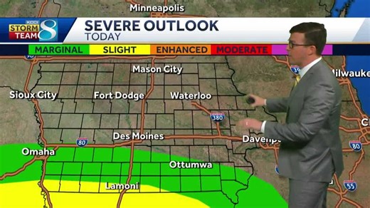 Iowa weather: Rain and thunderstorms begin late this evening, cooler and windy Thursday