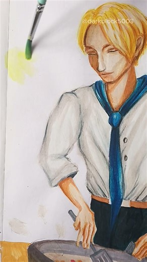 drawing Taz Skylar as Sanji | One Piece Live Action |#netflix #onepiece