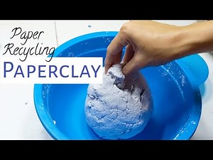 How to Make Paperclay at Home | Paper Recycling | DIY Paperclay