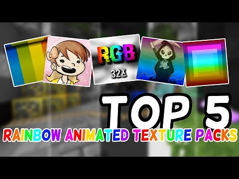 Top 5 Animated Rainbow/Chroma Texture Packs!