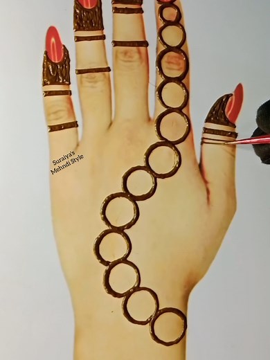 Easy Circle Mehndi Design Tutorial for Beginners