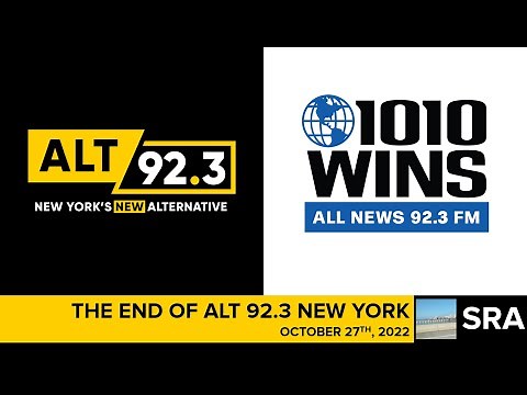 WINS-FM: End of Alt 92.3, Start of 1010 WINS Simulcast (10/27/22)