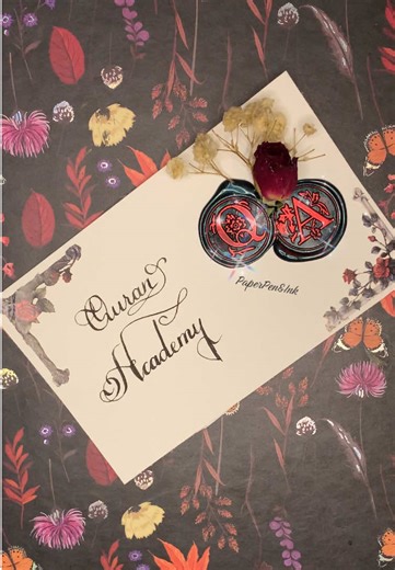 Calligraphy, left hand writing Quran Academy #writing #name #calligraphy #quranacademy #quran