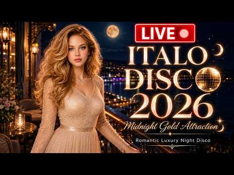 LIVE 🔴 Italo Disco 2026 🌙 Midnight Gold Attraction | Romantic Luxury Night Disco