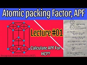 HCP structure|| Atomic packing Factor|| lecture 01