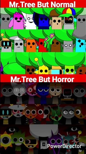 Sprunki Mr tree Normal vs Sprunki Mr tree Horror #shortvideo #shortsviral #shots