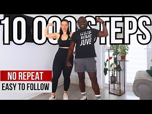 1 Hour 5 Mile Fat Burning Walk at Home | Fun 10 000 Steps Indoor Walking Workout