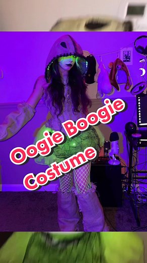 A lot of people asked about my Oogie costume!🖤💚 #oogieboogie