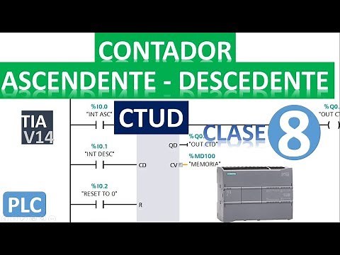 COMO FUNCIONA EL CONTADOR ASCENDENTE - DESCENDENTE ||PLC, TIA PORTAL CLASE #08