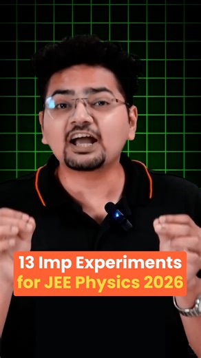 7K views · 5 comments | 13 important experiments for JEE 2026 Physics  . #iitjeepreparation #jeeaspirants #iitjee #jeemains #jee2026 #jeepreparation #jeemotivation #jeeadvanced #jeeexam #physics #jeephysics #experiments | Vedantu | Facebook