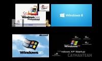 Mix of 4 videos from youtube : (Request) Windows Sparta Remix Quadparison