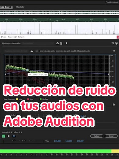 Cómo eliminar ruido en audio con Adobe Audition