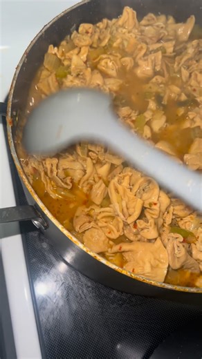 John Newman on Instagram: "Chitterlings!! I cleaned myself before cooking!! Let them cook about 3 1/2 hours!! On low!! #chitterlings #pork"