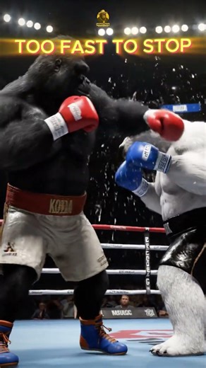 Relentless Heavyweight Boxing Exchange: Gorilla vs Polar Bear | Ultra-Realistic Fight Shorts