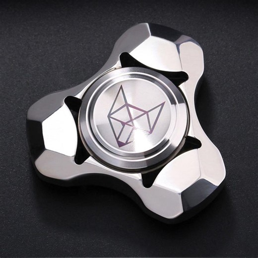 1 Count Metal Fidget Spinner Toys for Adults, All Stainless Steel 1.5" Hand Gyro, Silent Premium Bearing, 4.6 Min, Autism Sensory ADHD Anxiety Focus Meditation Break Bad Habits, Silver
