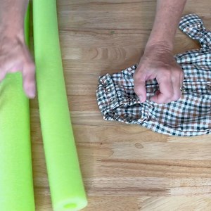 How to make the world's cutest fall porch decor using a pool noodle and a onesie! (Really!) With Chas' Crazy Creations | Hometalk