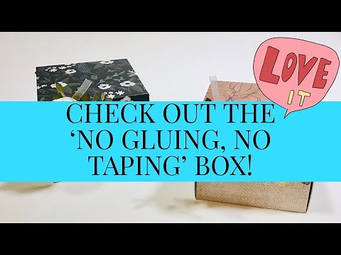 make gift boxes 🌟NO TAPE NO GLUE NEEDED🌟make easy diy gift boxes