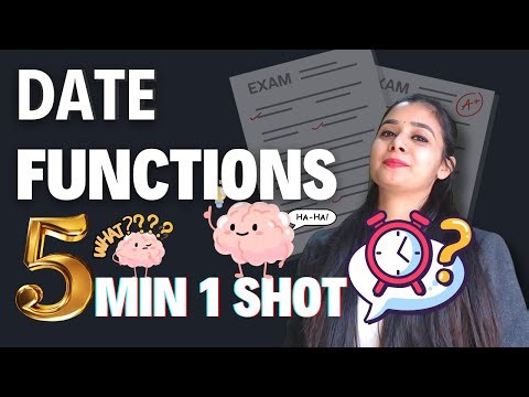 Date Functions in SQL | Single Row Functions in 5 Minutes | round(), pow(), mod() | Fatafat Revision