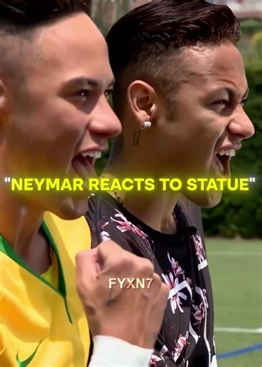 Ronaldo VS Neymar Statue... 😂🤩