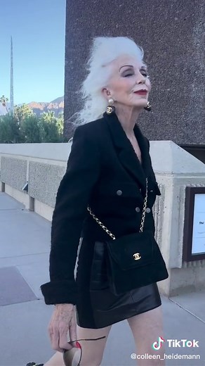 Dont let anyone tell you who you should be or how you should dress… BE YOU!!! ❤️❤️❤️ #streetstyle #fashiontiktok #beyourself #selflove #styleover70 #fashionover70 #glamsession #notdeadyet