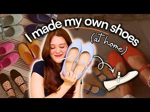 I Tried Making Shoes for the First Time | DIY Mary Jane Flats