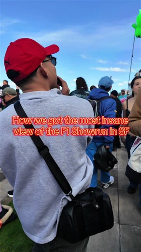 S/O @Josh Villarin for being an extrovert & snagging us an INSANE view of the F1 Redbull show!!! Amazing experience😍 #f1 #showrun #redbull #sf #fypシ゚viral