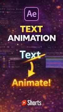 After Effects में Text Animation कैसे करें?