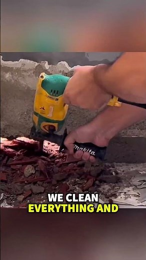 Amazing repair on rotten baseboard 😍! Fixed everything