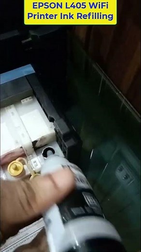 Epson L405 Printer Ink Refiling || Epson 664 Ink Tank || How to fill Ink in Epson L405 Wi-Fi Printer