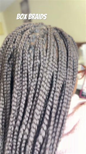 Medium-sized box braids #hairstyles #boxbraids #protectivestyles
