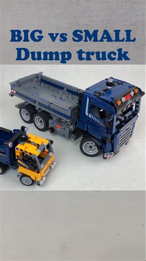 LEGO Dump Truck Battle 42203 vs 42147
