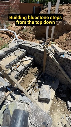 In this video I’m building bluestone stairs from the top down. This is the way I learnt to do it and I find it very efficient. I build the wing walls and the top steps first, then work down step by step. I enjoy the challenge of stairs, and they look great when done! Let me know what you think in the comments.#stonemason #masonry #mason #building #construction #landscaping #canberra #stonework #stonewalling | Ivey Masonry