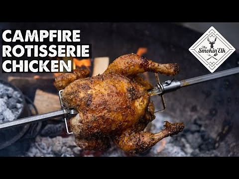 Campfire Rotisserie Chicken - Fire Cooked Chicken Using The Thuros Xtreme!