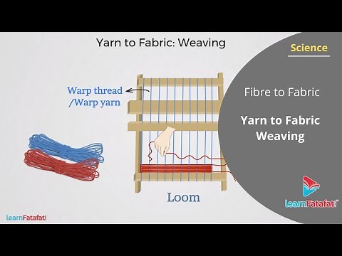 Fibre to Fabric Class 6 Science - Yarn to Fabric - Weaving