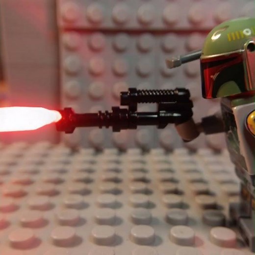 How to make Star Wars blaster fx in Lego Stop Motion #lego#animation #stopmotion #viral #trending